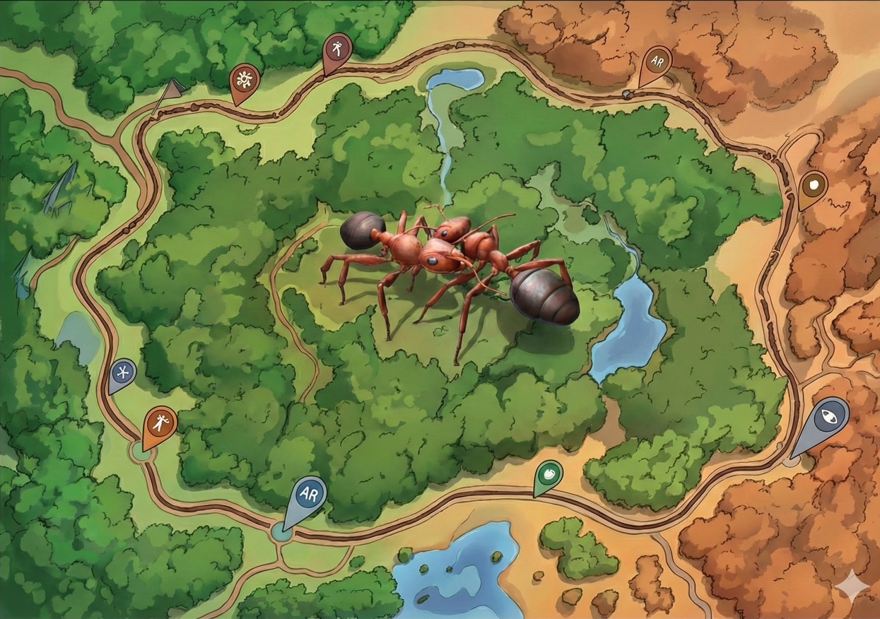 Technisches Konzept: Digitaler Ameisenerlebnispfad